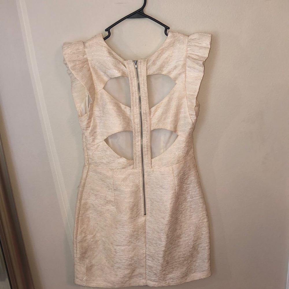 Champagne textured dress